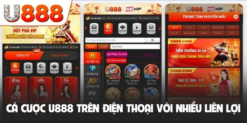 Đăng Nhập U888 - Hướng Dẫn Truy Cập Nhanh Và An Toàn Nhất 2 Cá cược tại U888 trên điện thoại với nhiều liên lợi