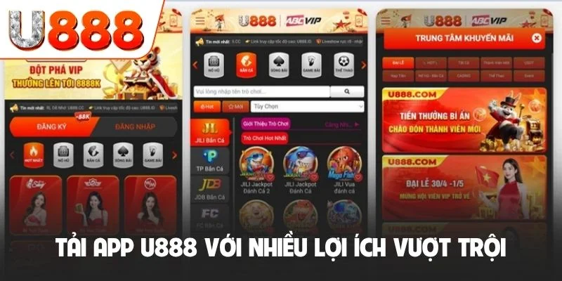 Tải App U888 (Android/ iOS) - Trải Nghiệm Cá Cược 24/7 1 Tải app U888 với nhiều lợi ích vượt trội